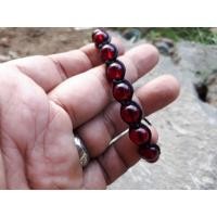 ราคา MERAH สร้อยข้อมือ macrhame แฮนด์เมดทับทิมสีแดงสยามคุณภาพสูง 8 มม. (47802955646)