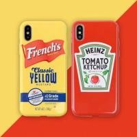 ราคา IPhone case เคสไอโฟน ซอสมะเขือเทศ & มัสตาร์ด heinz/French's IPhone6/6s/6+/6s+/7/8/7+/8+/X/XS/XR/XSMAX (2444927918)