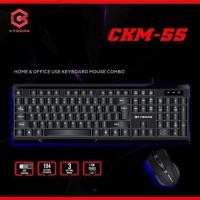 ราคา คีย์บอร์ด + เมาส์ CYBORG CKM-55 (42321552559)