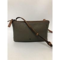 ราคา กระเป๋ามือสอง ของแท้ ELLE PARIS สีเทา-น้ำตาล หนังแท้ ขนาด 9 นิ้วครึ่ง พร้อมส่ง (21655416306)