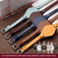 ราคา Genuine Leather Watch Strap for Fossil Women's Es2830 3262 3060 3077 Series U-Type Interface Base Support Watch Band 8mm (27262035775)