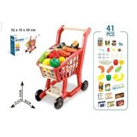 ราคา รถเข็นซุปเปอร์มาร์เก็ต รถเข็นซุปเปอร์ ชุดรถเข็น Home Supermarket คันใหญ่ มาพร้อมอุปกรณ์ (11331853070)