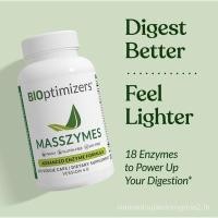 ราคา BIOptimizers MassZymes - Complete Digestive Enzyme Supplement for Gut Health - Bloating Relief for Men & Women - Digestive Enzymes Lipase Amylase Bromelain (47504491126)