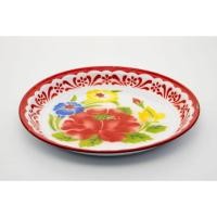 ราคา ถาดเคลือบลายดอก ขนาด 22-60 cm (2839259912)