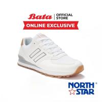 ราคา Bata (Online Exclusive) บาจา ยี่ห้อ North Star รองเท้าสนีคเกอร์ผ้าใบแฟชั่น สไตล์เท่ห์เรียบ สำหรับผู้หญิง รุ่น Adrasta สีขาว 5201012 (9594299454)