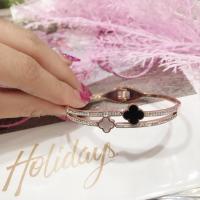 ราคา กําไลข้อมือกําไลข้อมือไทเทเนียมสีโรสโกลด์แฟชั่นวินเทจ (27715167381)