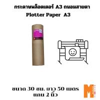 ราคา Maxwork กระดาษพล็อตเตอร์ plotter paper A3 สีขาวแบบถนอมสายตา ขนาด 30 ซม. ยาว 50 เมตร แกน 2 นิ้ว (29682702950)