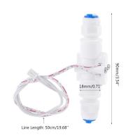 ราคา 2J` 1/4 NPT Water Flow Switch PE Tube Dispenser Purifier Liquid Flow Sensor Switch (3534684566)