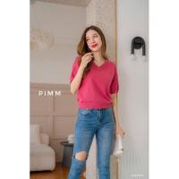 ราคา ทักก่อนสั่งเสื้อไหมพรม คอวี ทรงไหล่ตก Freesize PIMM (22448130380)