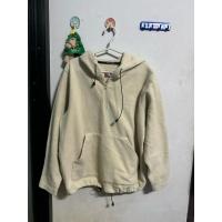 ราคา Converse Hoodie half-zip สีครีม มือสองของแท้ (53902330377)