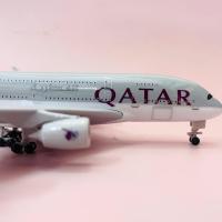 ราคา QATAR AIRWAYS เครื่องบินโลหะ - Airbus A380 | พรีเมี่ยม Fullbox 1:400 Scale รุ่น (41428291106)