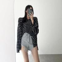 ราคา เสื้อแขนยาวลายริ้วขาวดำ (19648808019)