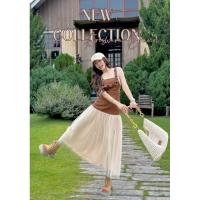 ราคา (มือ1)ป้าย Ariswara Brand(L)::เอี๊ยมกระโปรงยีนส์ฟอกน้ำตาลชายมุ้ง (ไม่รวมเสื้อ) (26217329901)