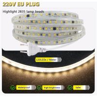 ราคา ตัดได้ 10 เซ๊น ดวงไฟ120ดวงต่อเมตร ไฟเส้น LED SMD-2835 220v IP65 กันน้ำ ราคาต่อเมตร (18377087275)