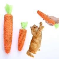 ราคา Cat Toys Simulation Carrot Sounding Pet Toys Cat Chew for Kitten Dogs Sisal Teeth Grinding Squeak Interactive Toy Pet Su (28072409011)