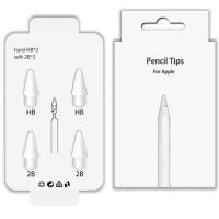 ราคา Pack4ชิ้น หัวปากกา Apple Pencil Tips 1st 2nd Generation จุกปากกาไอแพด อะไหล่หัวดินสอสำหรับเปลี่ยน (41920725467)