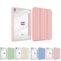 ราคา เคสสําหรับ iPad A16 11th 11 นิ้ว 2025 iPad 10th Gen 10.9 2022 10.9 Air 4/5th Air 11 น่ารักสีชมพูสีขาวลาย Trifold Cover พร้อม Clear Back Auto Sleep Wake (43428210448)