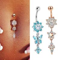 ราคา จิวสะดือเงินแท้ จิวสะดือ แหวนสะดือดีไซน์พิเศษ เพทาย หรูหรา (56204274805)