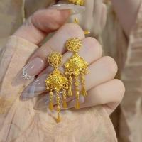 ราคา วิธีโบราณต่างหูพู่สีทองต่างหูตะขอหูยาว (27185907055)