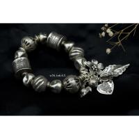 ราคา สร้อยข้อมือเงินแท้ลายโบราณ (15165959481)