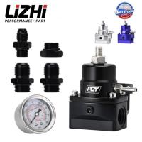 ราคา LIZHI RACING - AN8 high pressure fuel regulator w/ boost - 8AN 8/8/6 EFI Fuel Pressure Regulator wi (50154083663)