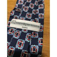ราคา เนคไทผ้าไหม Courrecgcs homme paris ลายกราฟฟิก สีน้ำเงิน (19578013505)