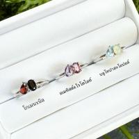 ราคา แหวนเงินแท้ 925 ฝังพลอยทรงหยดน้ำและทรงไข่ขนาด 6*4 มิล จับคู่สีที่ใช่มาให้แล้วค่าา (28369765105)