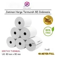 ราคา กระดาษลงทะเบียนเงินสดความร้อน 80*80mm 5roll SUPPROT POS80L/POS80AL ไม่เหมาะสําหรับเครื่องพิมพ์ (MP-80M) (49004306563)