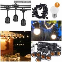 ราคา สายไฟห้อยระย้า ขั้วE27 1-100mเมตร พร้อมหลอดไฟ 220v สายระย้า LED 3W หลอดปิงปองความยาว 1 เมตร จะมี 3 ขั้วมาพร้อมปลั้ก (56054149453)