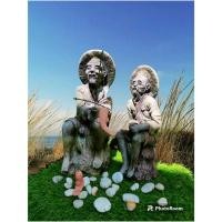 ราคา ตาแป๊ะนั่งตกปลา ตาแป๊ะตกปลาสำหรับตกแต่งสวน บ่อปลา เสริมฮวงจุ้ย (24781774220)