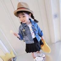 ราคา เสื้อยีนส์เด็ก แจ็คเก็ตยีนส์เด็ก (ผ้านิ่ม) size 80-130 (4731829735)