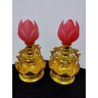 ราคา โคมไฟเชิงเทียนดอกบัวสีชมพูคู่ละ 120 บาท (3348514135)