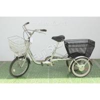 ราคา จักรยานสามล้อญี่ปุ่น - ล้อ 18 / 16 นิ้ว - ไม่มีเกียร์ - อลูมิเนียม - Bridgestone - สีเงิน [จักรยานมือสอง] (21253107929)