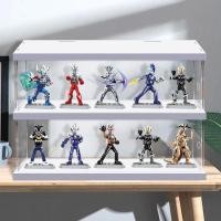 ราคา [กล่องแสดงโมเดล] Pluco Ultraman Building Block Figure Storage Display Cabinet Assembled Doll 19th Doll Display Stand (52655605168)
