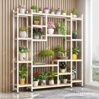 ราคา ขาตั้งดอกไม้ไม้เนื้อแข็งกลางแจ้งครัวเรือนตั้งพื้นขาตั้งจอแสดงผลร้านดอกไม้ในร่มเหล็กฉ่ําระเบียงยืนชั้นวางหลายชั้น คิวเอฟดับบลิว (52651913969)