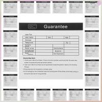 ราคา บัตรรับประกันกระดาษทนทาน 200 ชิ้น พร้อมคำแนะนำภาษาอังกฤษใส สำหรับดูแลเครื่องใช้ในบ้าน (54904806880)