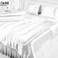 ราคา OHM ผ้าปูที่นอน ผ้าเครปซาติน 220 เส้น ขนาด 5 ฟุต 5 ชิ้น (สีขาว) (904880469)