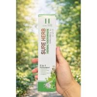 ราคา ยาสีฟัน SURE HERB สมุนไพร 5 in 1 100 กรัม ฟันขาวสะอาด ลมหายใจหอมสดชื่น (55804046448)