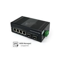 ราคา Full Gigabit Industrial Managed PoE Switch 4 Port + 2 SFP (WEB Managed) (25318451178)
