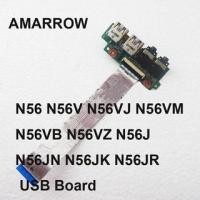 ราคา Original AUD IO BOARD สําหรับ Asus N56 N56V N56VJ N56VM N56VB N56VZ N56J N56JN N56JK N56JR USB BOARD (52952087303)
