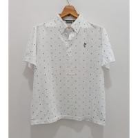 ราคา เสื้อโปโลสีขาวสวย ASHWORTH อก 46" ยาว 24" (24033437639)