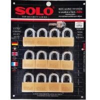 ราคา กุญแจSOLO คีย์อะไลท์ 4507SQ 12ตัวชุด (8849926898)