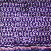 ราคา ผ้าไหมมัดหมี่ 2ตะกอ สีม่วงลายขอพระเทพ (2816593273)