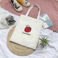 ราคา กระเป๋าผ้า สะพายไหล่ สกรีนลายน่ารักๆ ผ้าแคนวาส มีซิป กระเป๋าถือ ไปเที่ยว ไปเรียนพิเศษสวยๆ จุของได้เยอะ ขนาด 33 x 37 cm. (5965412117)