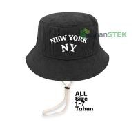 ราคา Sopanstek - หมวกบักเก็ตเด็ก New York NY ทําจากผ้าลูกฟูกระดับพรีเมียมพร้อมสายรัดสบาย (48653808450)