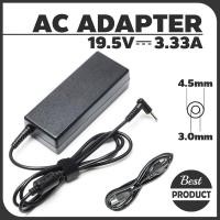 ราคา HP Compaq Adapter 19.5V/3.33A (4.5*3.0mm) หัวเข็ม (Black) (4614410857)