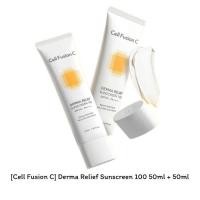 ราคา [Cell Fusion C] Derma Relief Sunscreen 100 50ml + 50ml พร้อม Free Kit / K-BEAUTY (24877179909)
