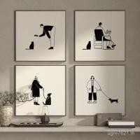 ราคา อิน สัตว์เลี้ยงตัวละครภาพวาดตกแต่งแมวศิลปะการ์ตูนตกแต่งบ้านภาพวาดสก์ท็อปป๊อปสไตล์สีดําสีขาวภาพวาดภาพจิตรกรรมฝาผนัง ZZLF (49253345907)