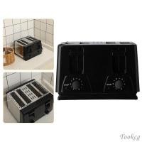 ราคา [Tookcg] เครื่องปิ้งขนมปังขนมปัง 4 ชิ้นสะดวกช่องกว้างแผงควบคุมคู่สําหรับวาฟเฟิล (54853985564)