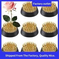 ราคา 8 ชิ้นรอบทองเหลืองดอกไม้ผู้ถือโลหะดอกไม้กบญี่ปุ่น Ikebana แจกันดอกไม้กบดอกไม้ Arranger (1.34 นิ้ว) (43256388977)